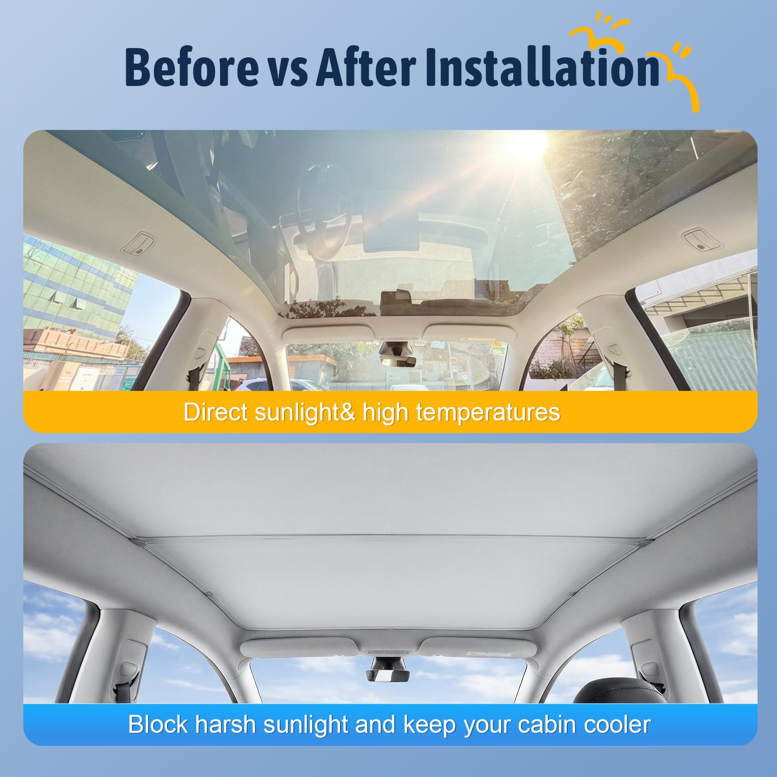 Amazon.com: Tesla Model Y Juniper Sunshade Roof 2025-2026, No-Sag